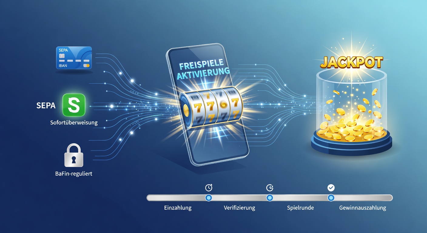 Illustration zu deutschen Zahlungssystemen und deren Integration in mobile Spielautomaten-Plattformen